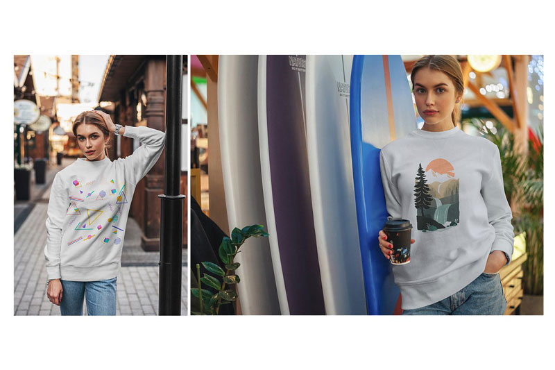 Sweatshirt Mock-Up Street Fashion 5 Sweatshirt Mock Up Street Fashion 5