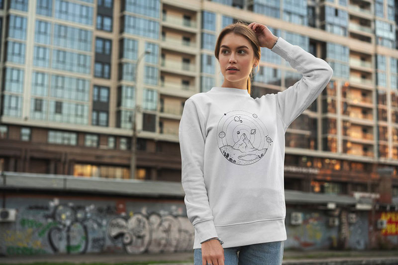 Sweatshirt Mock-Up Street Fashion 7 Sweatshirt Mock Up Street Fashion 7