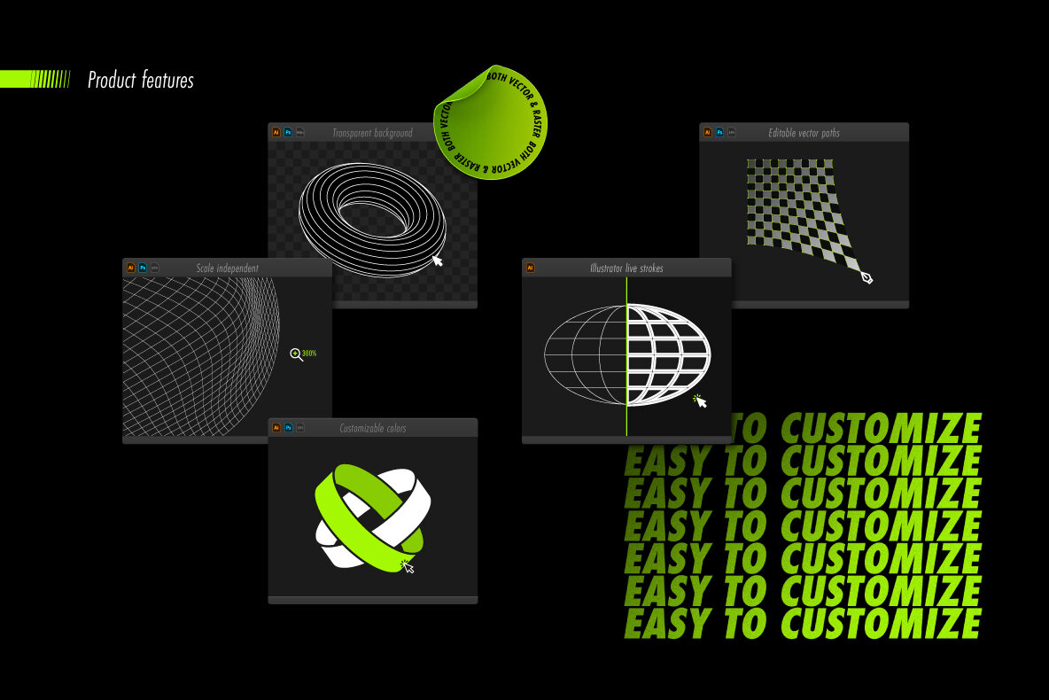 Abstract Shapes collection 6 E5216 13