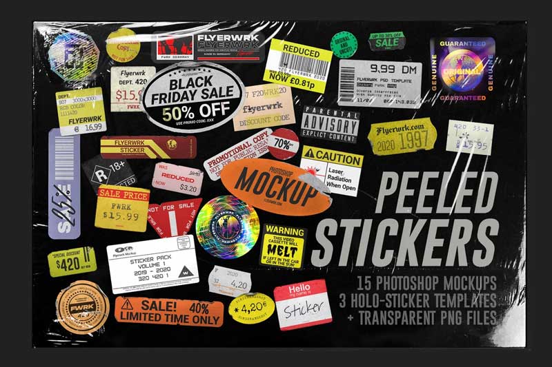 Flyerwrk - Peeled Stickers 1 Flyerwrk Peeled Stickers