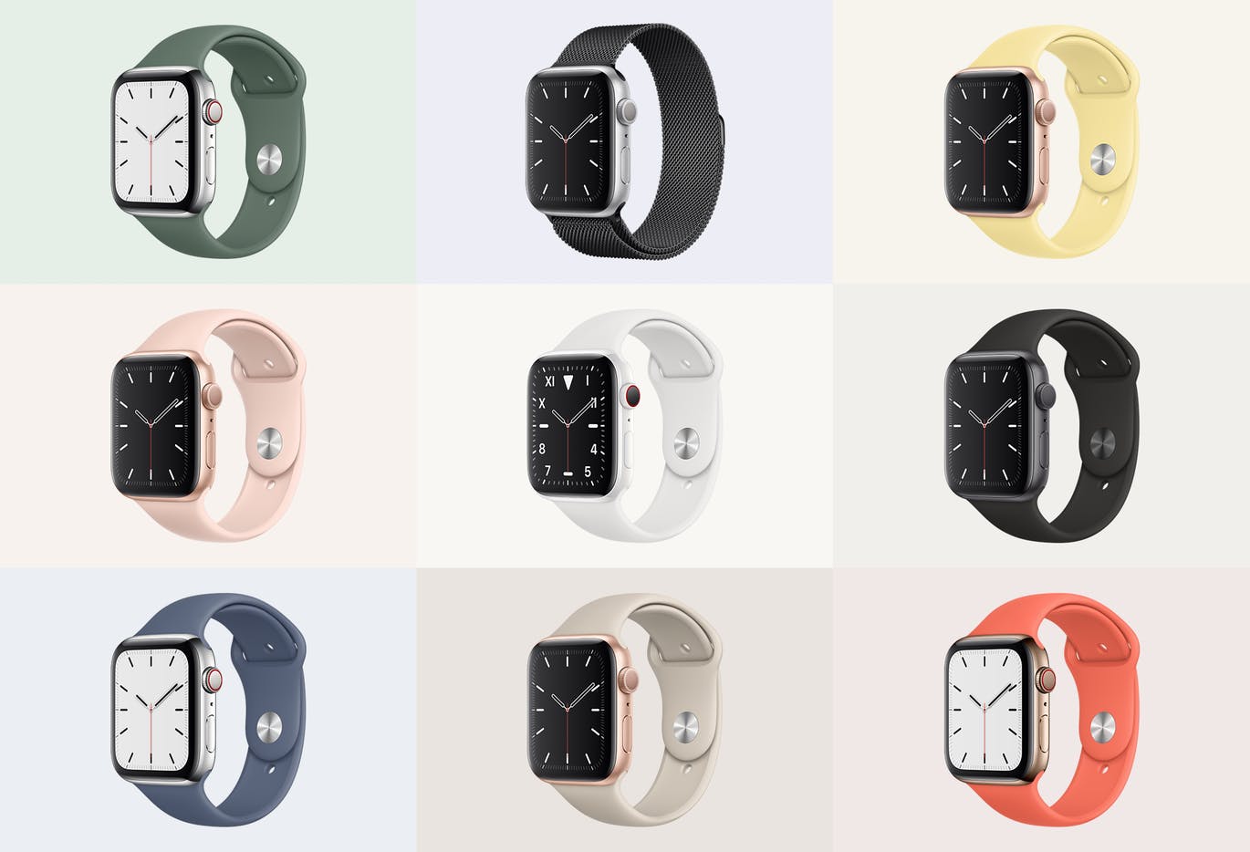 Apple Watch Mockup Series 5 Apple Watch Mockup Series 5