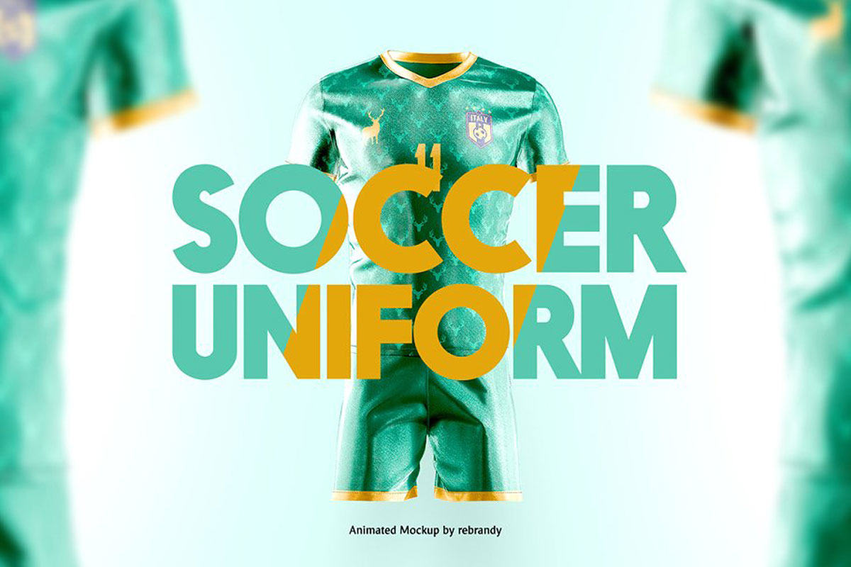 Soccer Uniform Animated Mockup 4867412