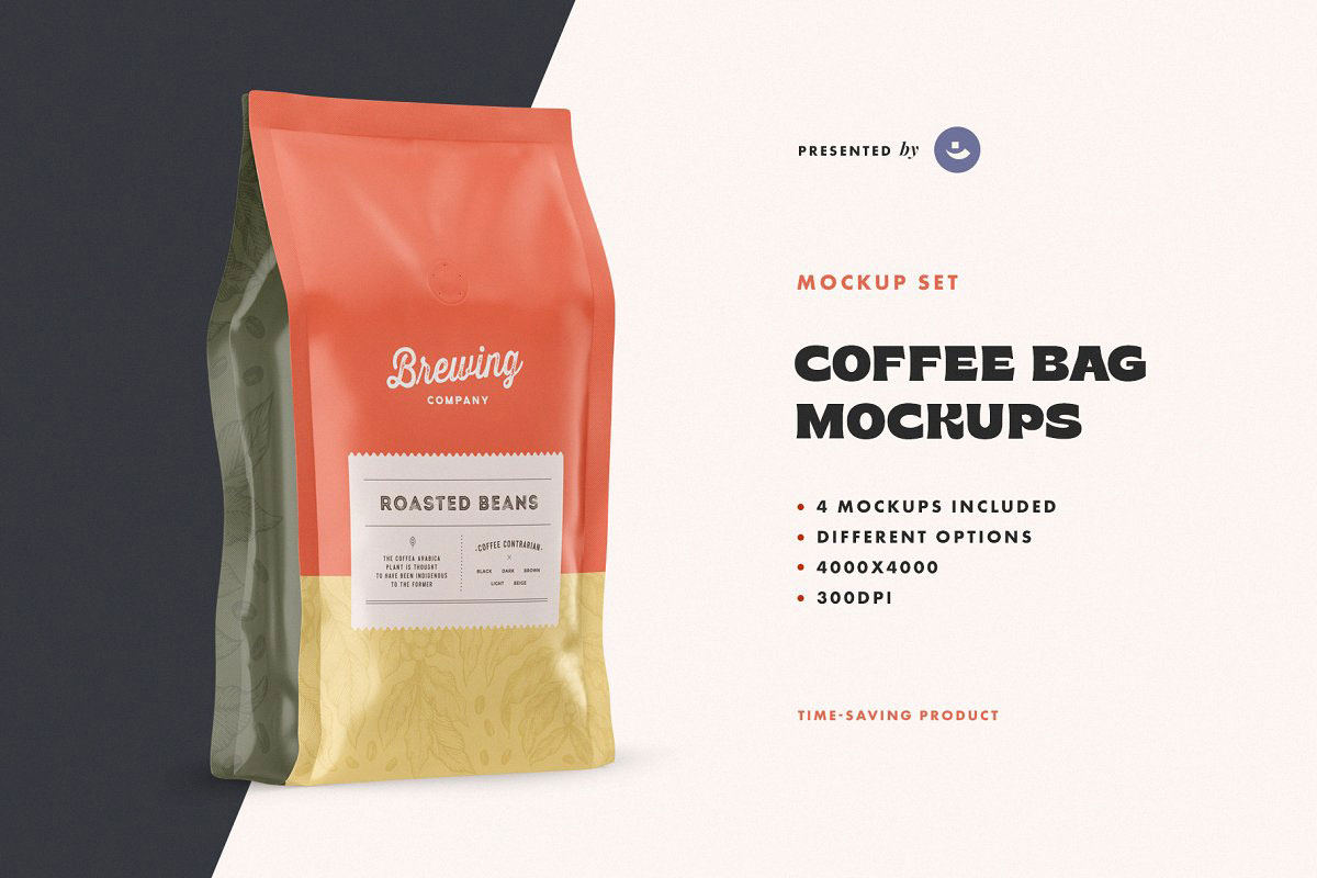 Coffee Bag Mockup Set 5186940
