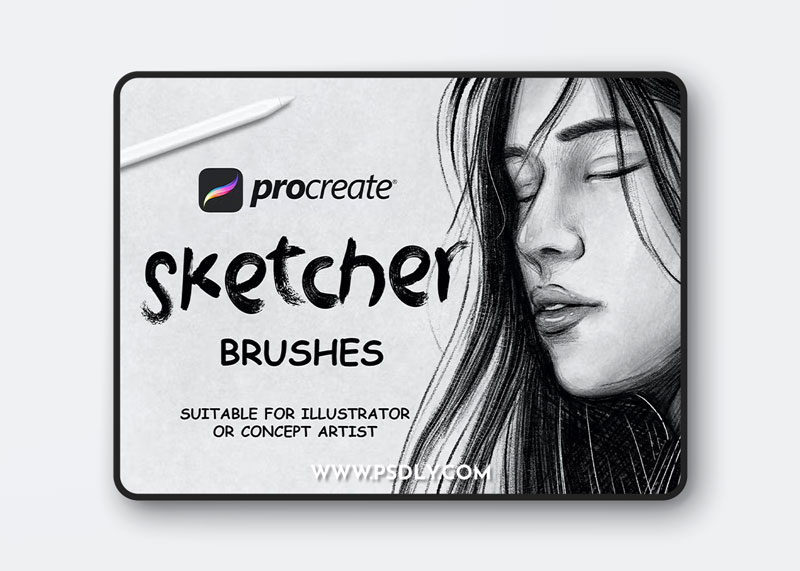 Sketcher Brushes - Procreate Brush 1 Sketcher Brushes Procreate Brush