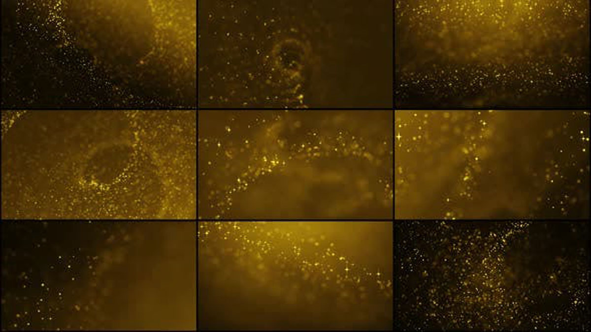 Videohive Golden Particles Pack 26434626