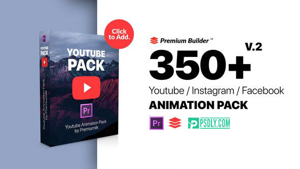 Videohive Youtube Pack MOGRTs for Premiere & Extension Tool V2 25854755