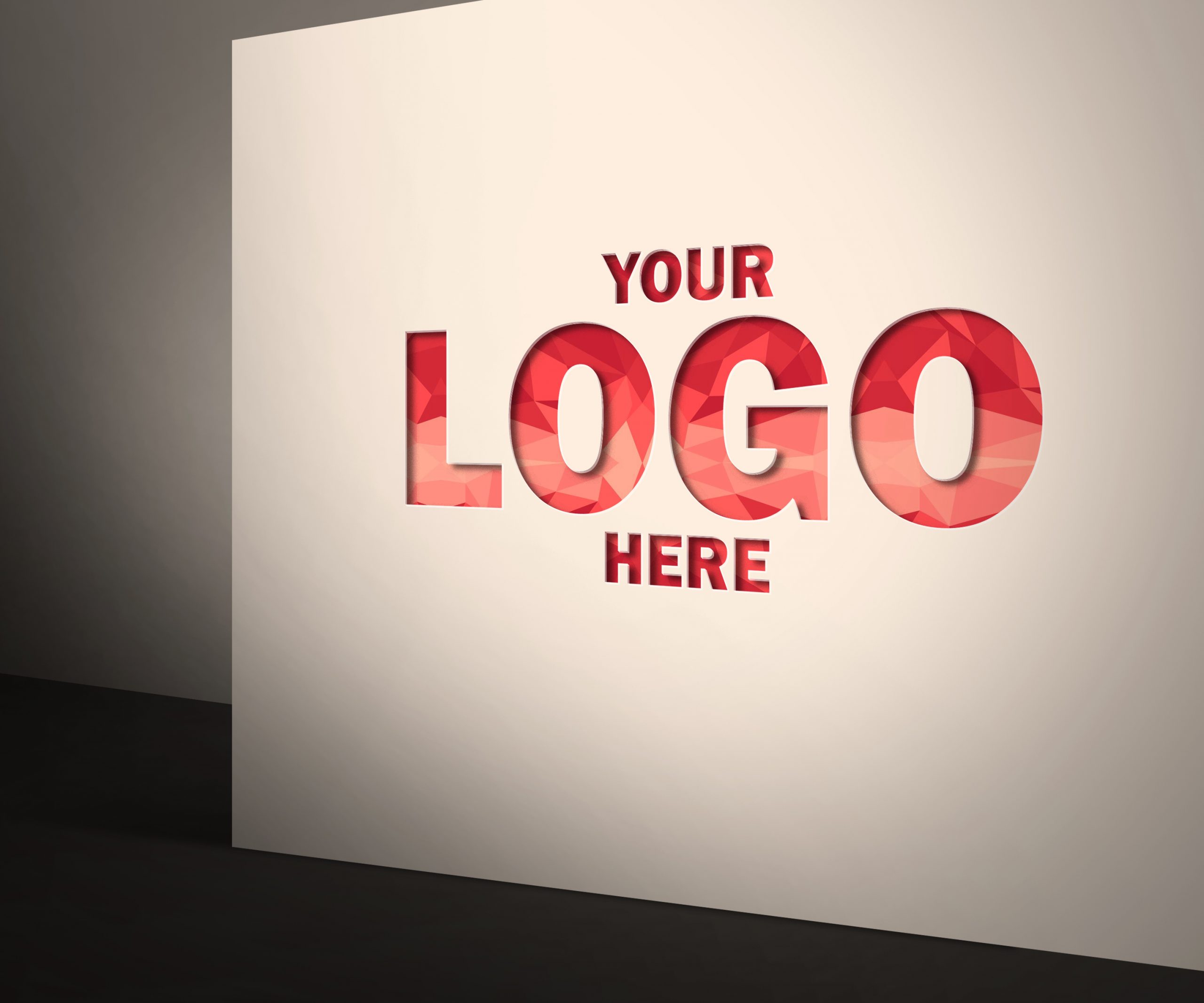 Corporate Wall Logo MockUp 1 Corporate Wall Logo MockUp
