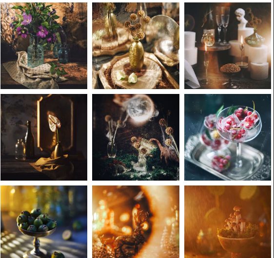 Anastasia Zubkova Light schemes in still life