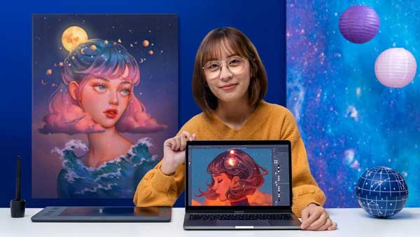 Fantasy digital portraits with Photoshop