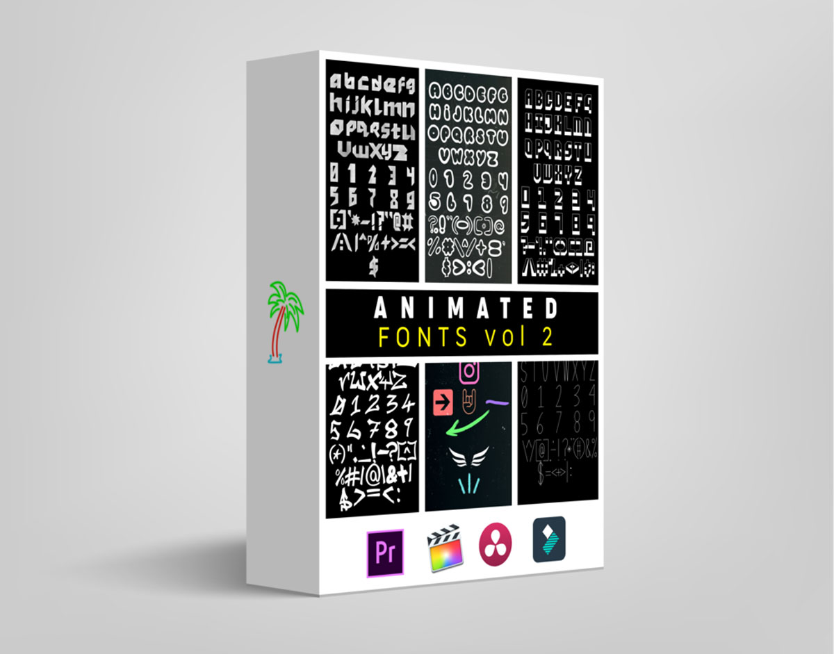 Tropic Colors – Animated Fonts Vol. 2 1 Tropic Colors – Animated Fonts Vol. 2