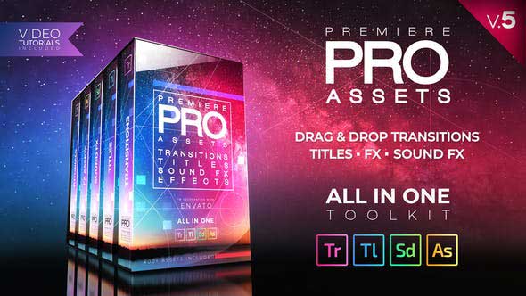 Videohive Premiere PRO Pack Transitions Titles Sound FX 21474240