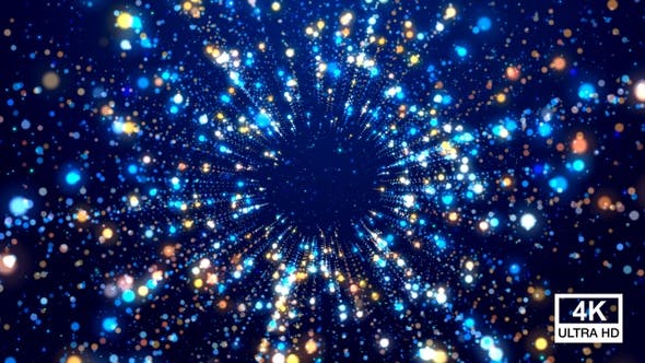 Videohive Particles Tunnel 4K 22846454
