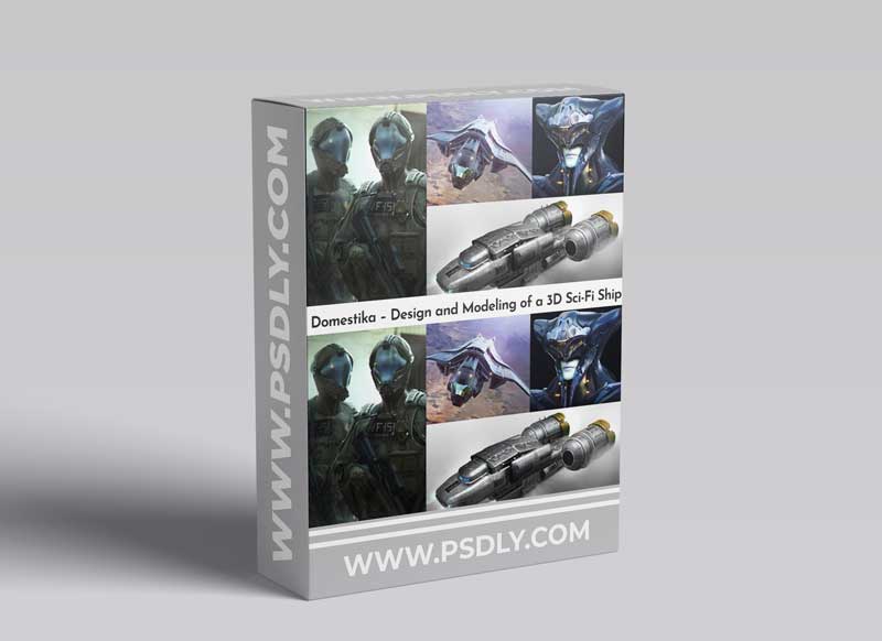Domestika – Design and Modeling of a 3D Sci-Fi Ship 1 Domestika – Design and Modeling of a 3D Sci-Fi Ship