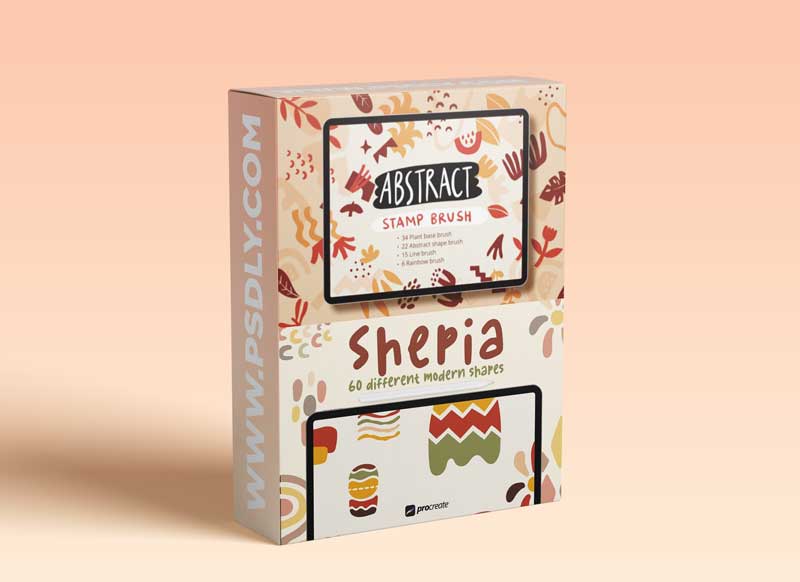 Procreate Abstract Shape Stamp Brushset 1 Procreate Abstract Shape Stamp Brushset