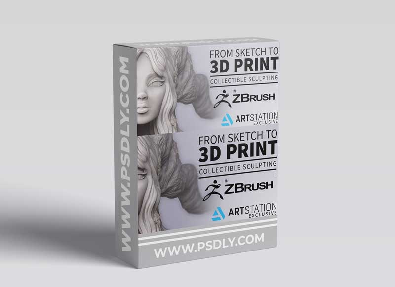 Artstation – From Sketch to 3D Print – Collectible Sculpting in ZBrush for 3D Printing 1 Artstation – From Sketch to 3D Print – Collectible Sculpting in ZBrush for 3D Printing