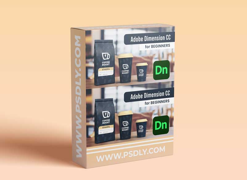 Adobe Dimension CC for Beginners: 3D Mockups for Branding Projects 1 Adobe Dimension CC for Beginners: 3D Mockups for Branding Projects