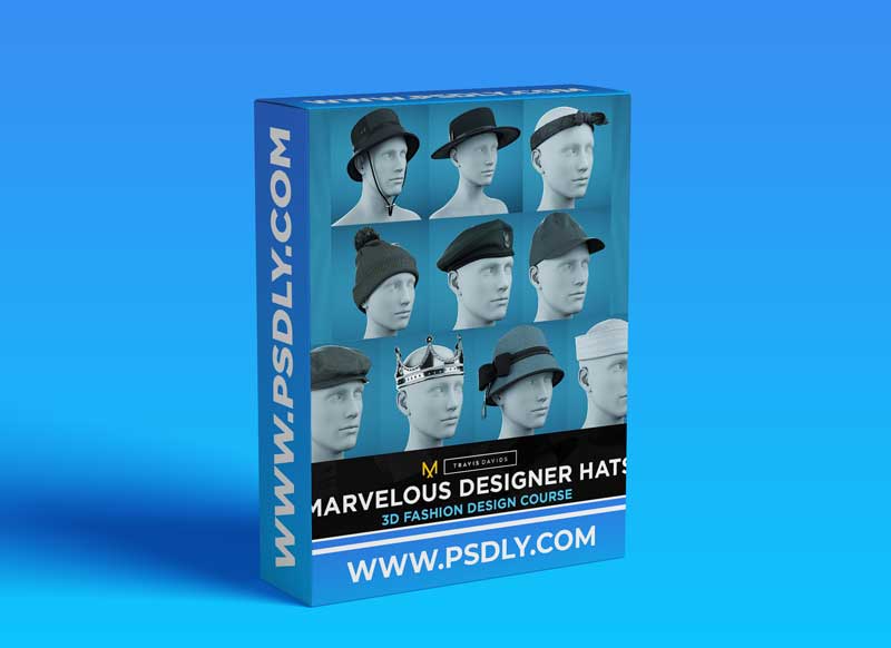 Artstation – Marvelous Designer Hats – 3D Fashion Design Course 1 Artstation – Marvelous Designer Hats – 3D Fashion Design Course