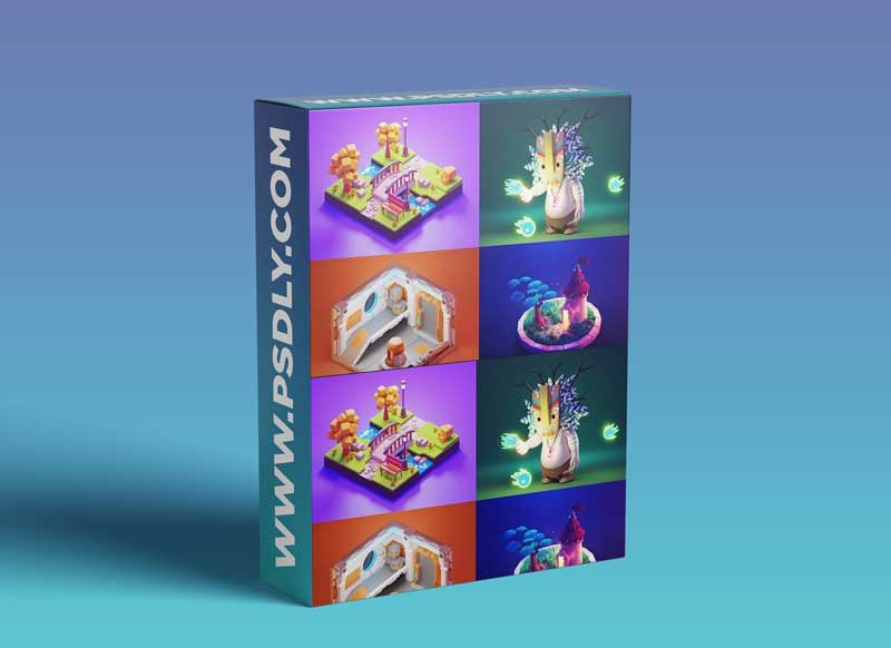 3D Characters and Illustrations in Blender 2.9 1 Videohive Outside The Box Logo 7807924