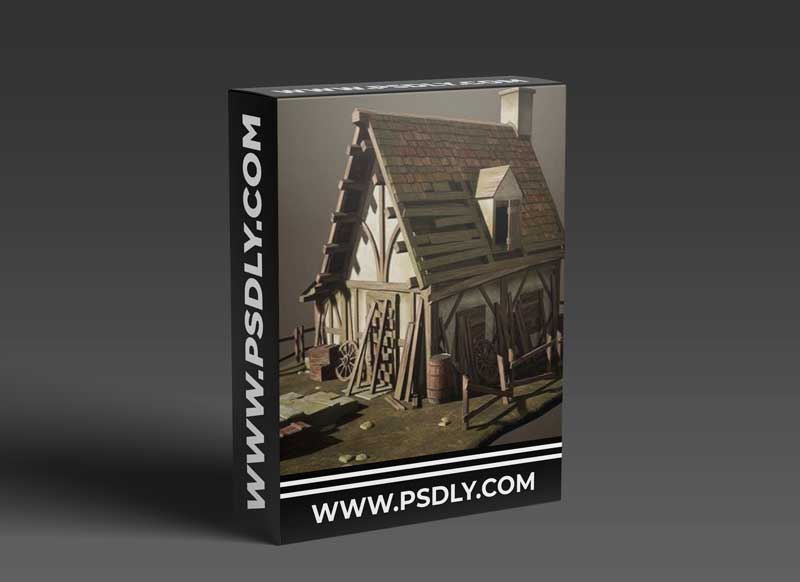 Artstation - Creating a Realistic Cabin House for Game in Blender 1 Artstation - Creating a Realistic Cabin House for Game in Blender