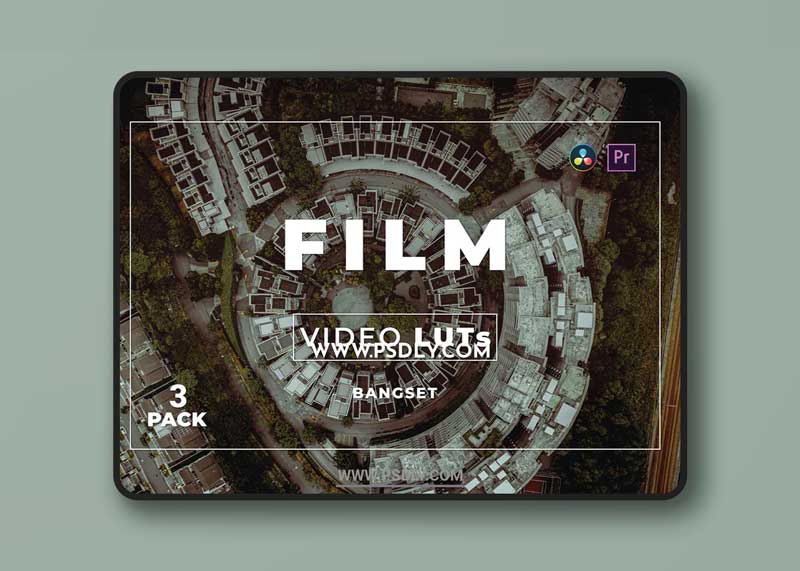 Bangset Film Pack 3 Video LUTs 1 Bangset Film Pack 3 Video LUTs