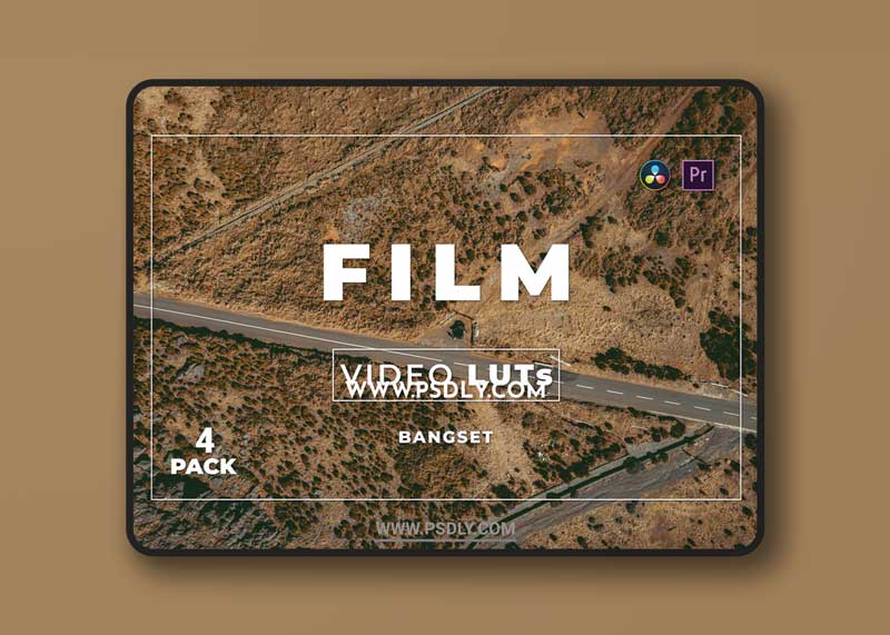 Bangset Film Pack 4 Video LUTs 1 Bangset Film Pack 4 Video LUTs