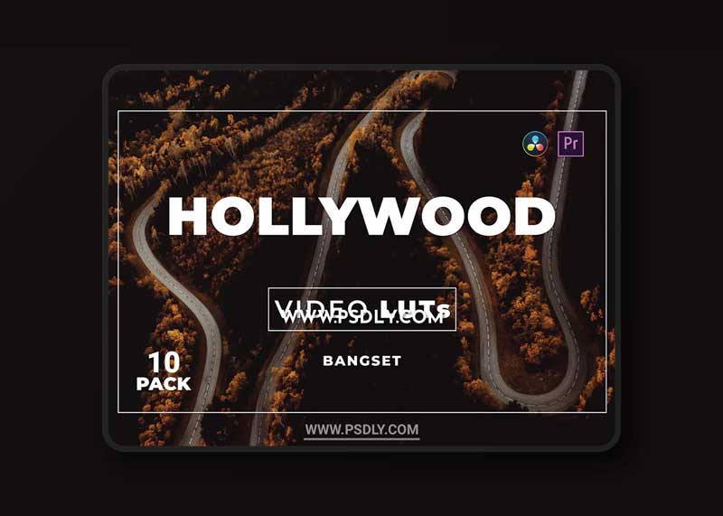Bangset Hollywood Pack 10 Video LUTs 1 Bangset Hollywood Pack 10 Video LUTs