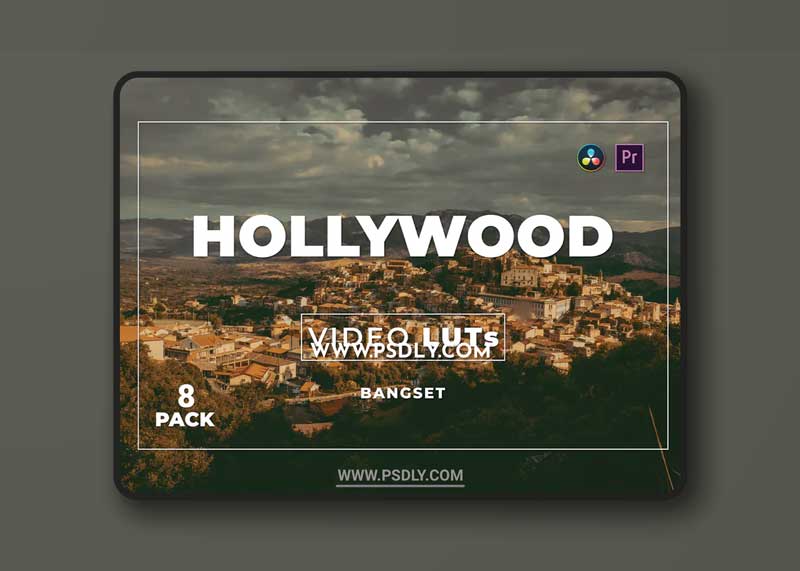 Bangset Hollywood Pack 8 Video LUTs 1 Bangset Hollywood Pack 8 Video LUTs