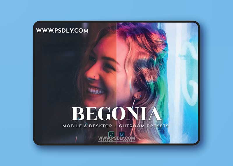Begonia Mobile and Desktop Lightroom Presets 1 Begonia Mobile and Desktop Lightroom Presets