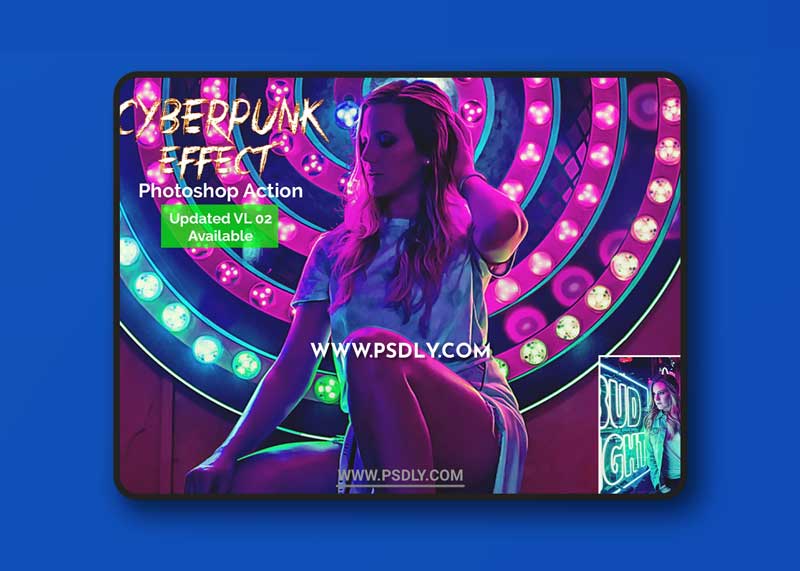 CreativeMarket - Cyberpunk Effect Photoshop Action 5106456 1 CreativeMarket - Cyberpunk Effect Photoshop Action 5106456
