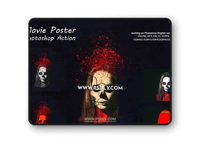 CreativeMarket - Movie Poster Photoshop Action 5291440