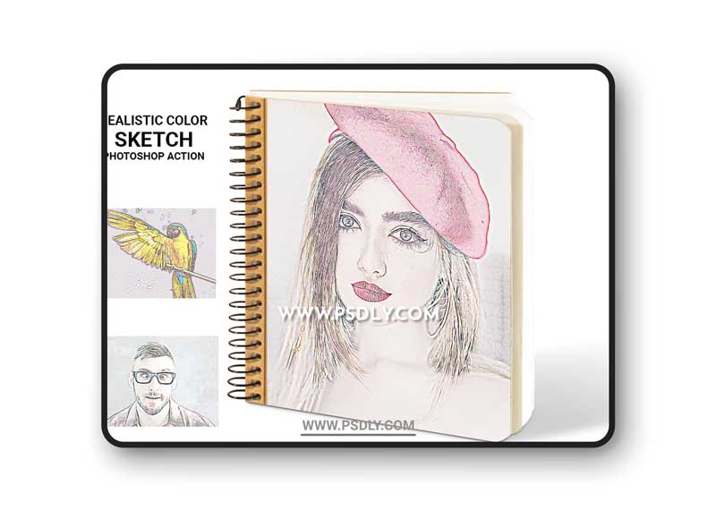 CreativeMarket - Realistic Color Sketch Ps Action 5131074 1 CreativeMarket - Realistic Color Sketch Ps Action 5131074