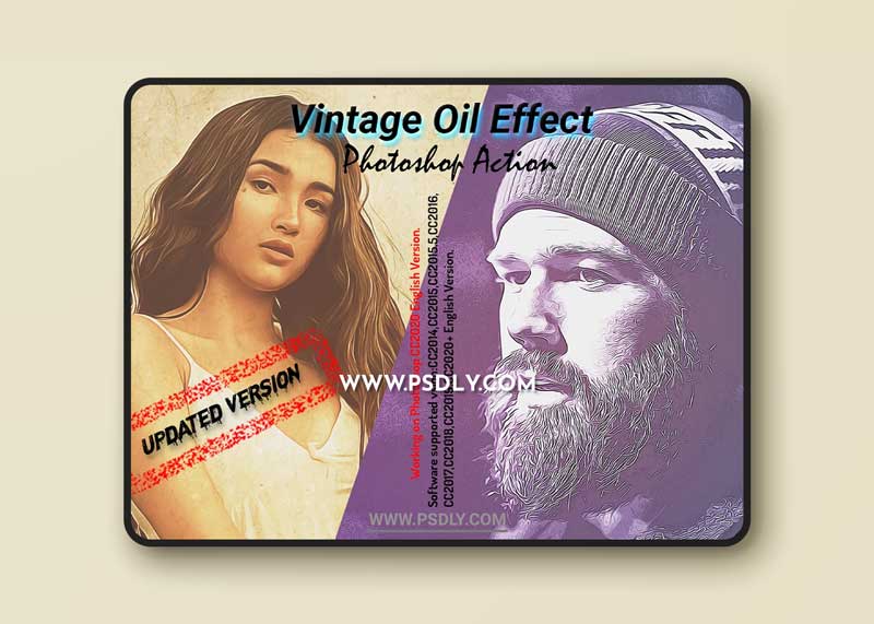 CreativeMarket - Vintage Oil Effect PS Action 5090945 1 CreativeMarket - Vintage Oil Effect PS Action 5090945