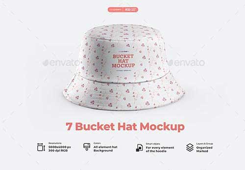 GraphicRiver - 7 Bucket Hat Mockups 32250942 1 GraphicRiver - 7 Bucket Hat Mockups 32250942