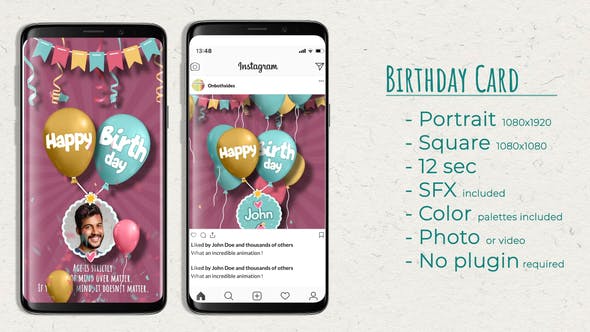 Videohive Birthday Card 32502563 1 Videohive Birthday Card 32502563