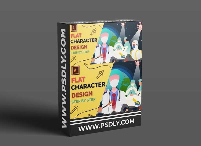 Mastering Adobe Illustrator: Easy FLat Character Design Beginners 1 Mastering Adobe Illustrator: Easy FLat Character Design Beginners