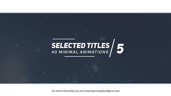 Videohive Selected Titles 5 40 Minimal Intro 20335788 1 Videohive Selected Titles 5 40 Minimal Intro 20335788