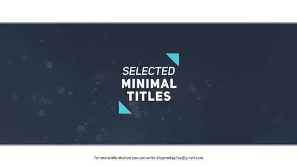 Videohive Selected Titles 4 40 Minimal Intro 20370347 1 Videohive Selected Titles 4 40 Minimal Intro 20370347