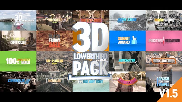 Videohive 3D Titles Pack 20897214 1 Videohive 3D Titles Pack 20897214