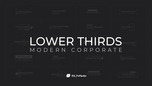 Videohive Lower Thirds Modern Corporate 31864543