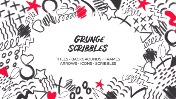 Videohive Grunge Scribbles. Hand Drawn Pack 32553670 1 Videohive Grunge Scribbles. Hand Drawn Pack 32553670