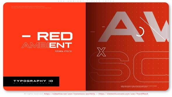 Videohive Red Ambient Titles Intro 32544714 1 Videohive Red Ambient Titles Intro 32544714