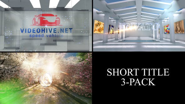 Videohive 3 Short Titles Pack 32315524
