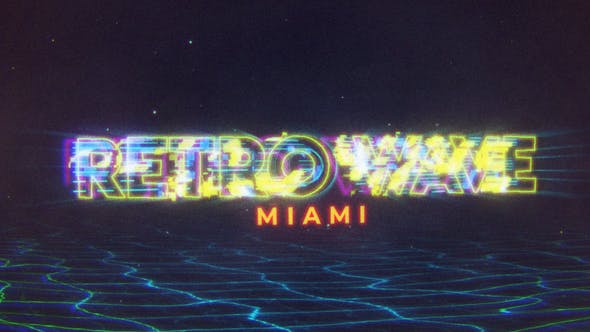 Videohive Retro Wave Intro 30466721 1 Videohive Retro Wave Intro 30466721