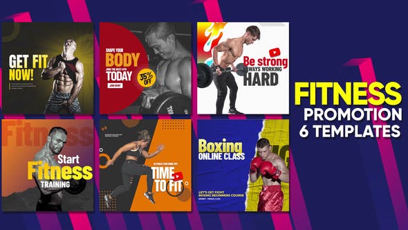 Videohive Fitness Promo Intagram Posts B46 32725104