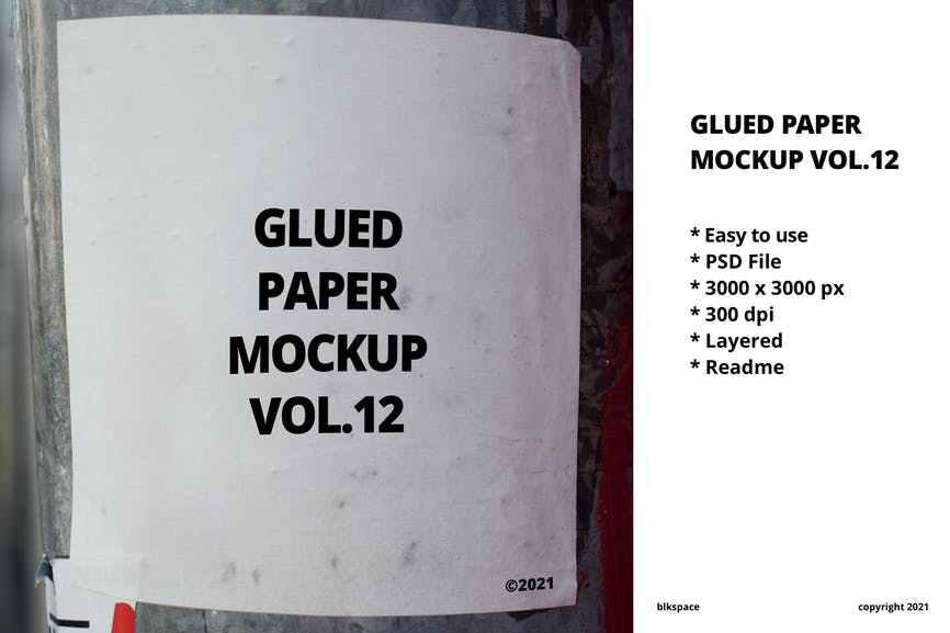 Glued Paper Mockup Vol.12 1 Glued Paper Mockup Vol.12