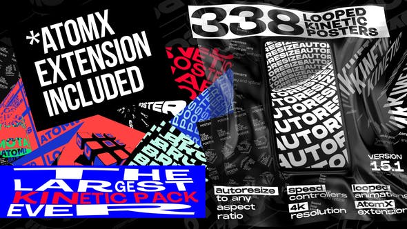 Videohive Seamless Loop Kinetic Posters V15 24684532 1 Videohive Seamless Loop Kinetic Posters V15 24684532
