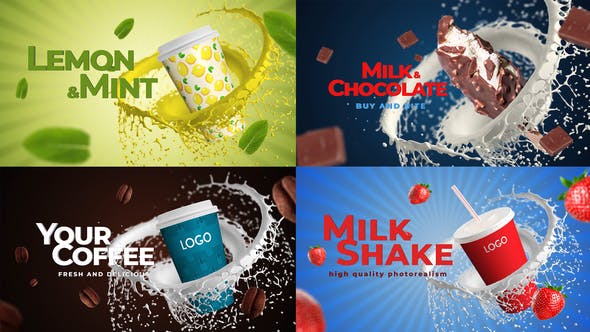 Videohive Coffee Soda Milkshake Any Food 33096587 1 Videohive Coffee Soda Milkshake Any Food 33096587