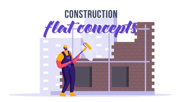 Videohive Construction Flat Concept 32924680 1 Videohive Construction Flat Concept 32924680