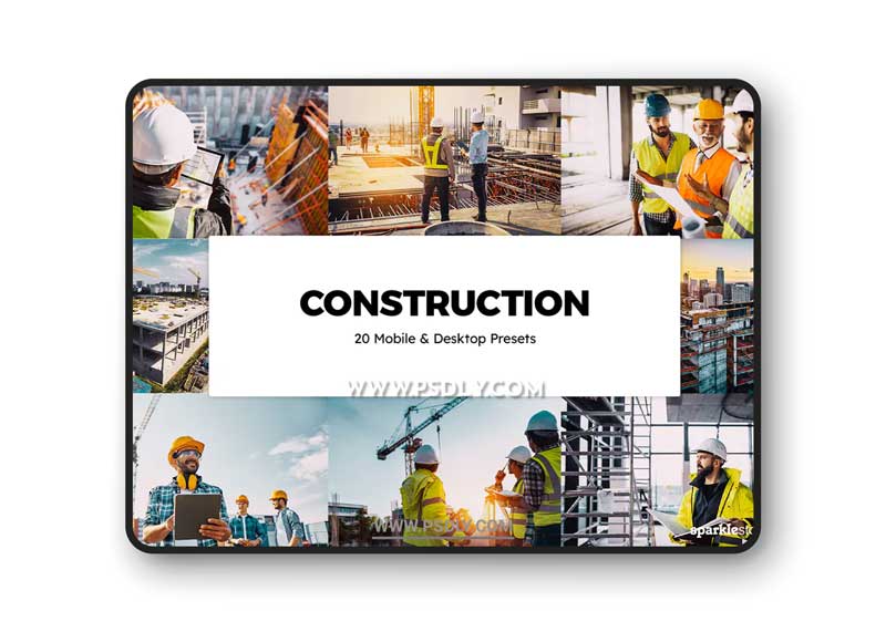 20 Construction Lightroom Presets & LUTs 1 20 Construction Lightroom Presets & LUTs