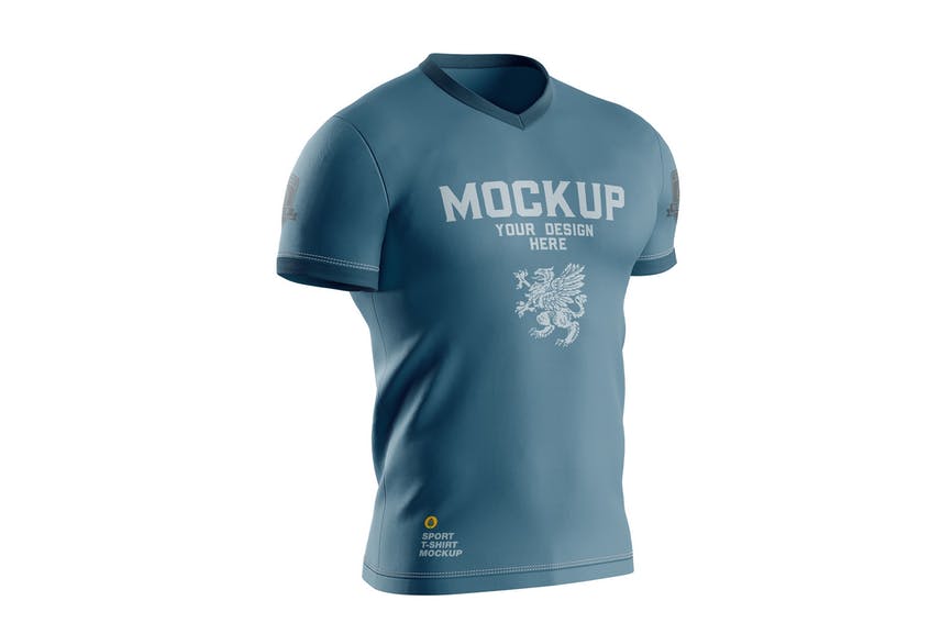 Men’s Sports T-shirt Mockup 1 Men’s Sports T-shirt Mockup